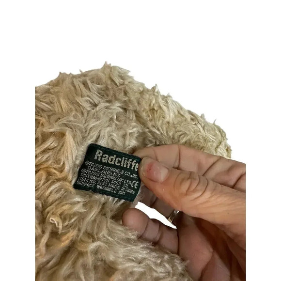 Russ Berrie Madison Teddy Bear Brown Checkered Ribbon Stuffed Size 10 in - Picture 6 of 7